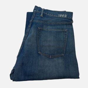 Gap 1969 W38 L36 Authentic Selvedge Straight Leg Men's Jeans 100% Cotton New